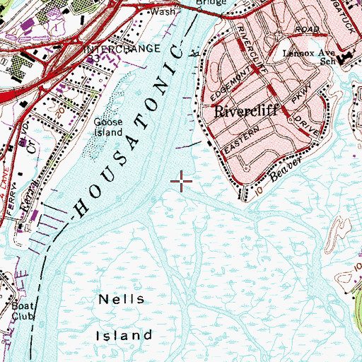 Topographic Map of Beaver Brook, CT
