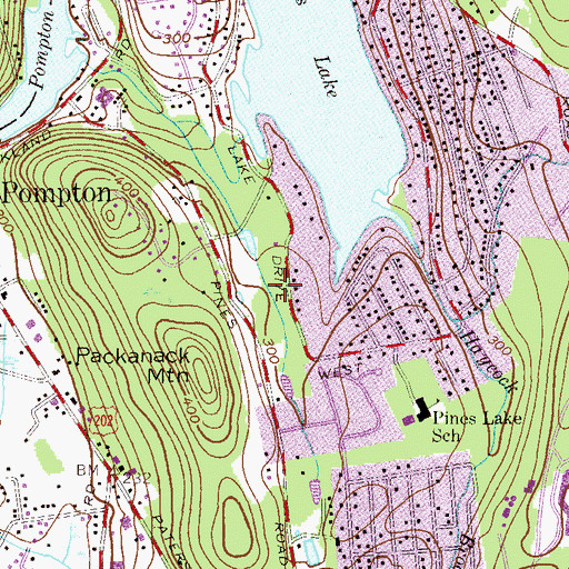 Topographic Map of Charles A Kurzius Memorial Park, NJ