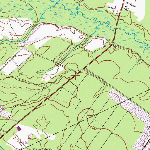 Topographic Map of Addice Park, NJ