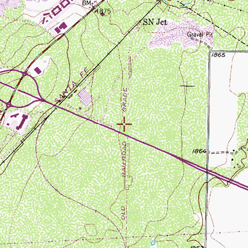 Topographic Map of Trinity Lutheran Church, TX