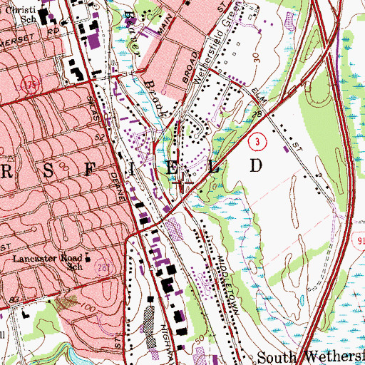 Topographic Map of Beaver Brook, CT