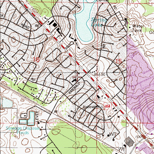 Topographic Map of Iglesia Misionera Nuevo Horizonte, FL
