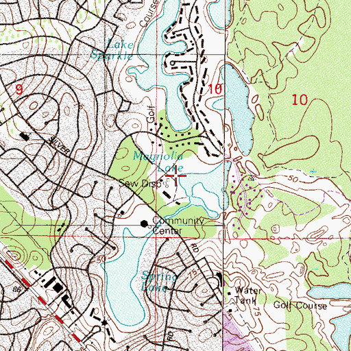 Topographic Map of Marion County Utilities-Waste Water Treatment Plant, FL