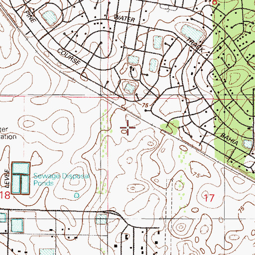 Topographic Map of Unity Church of Ocala, FL