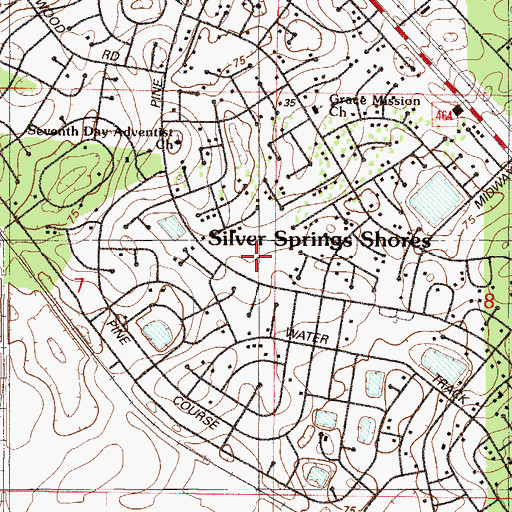 Topographic Map of Family of God Fellowship, FL