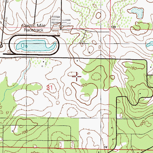 Topographic Map of Alltel Cellular Phone Tower, FL