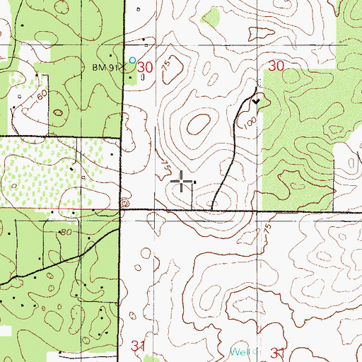 Topographic Map of West Port Football Stadium, FL