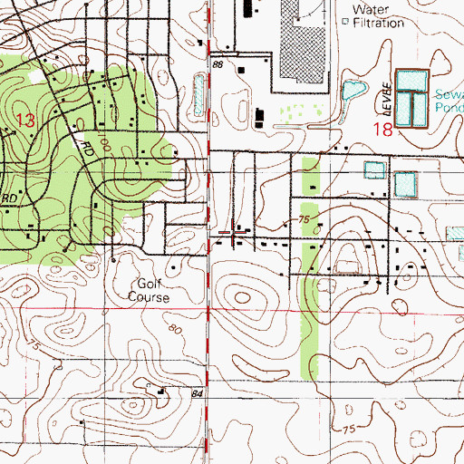 Topographic Map of Holy Cross American Apostolic Church, FL