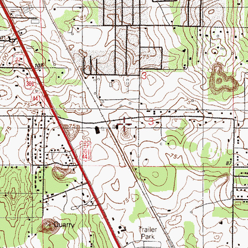 Topographic Map of Bienvenidos Iglesia Bautista Nazaret, FL