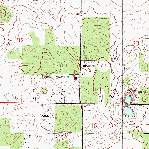 Topographic Map of Sumter Electric Company Substation, FL