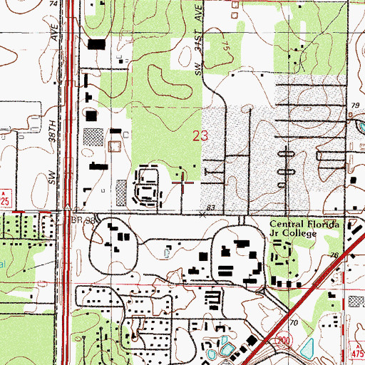 Topographic Map of Hale Academy, FL