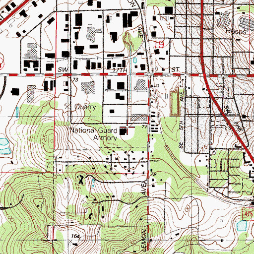 Topographic Map of Florida National Guard Armory, FL