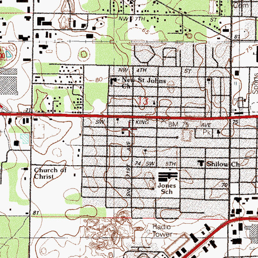 Topographic Map of Sanctuary of the Most High God, FL