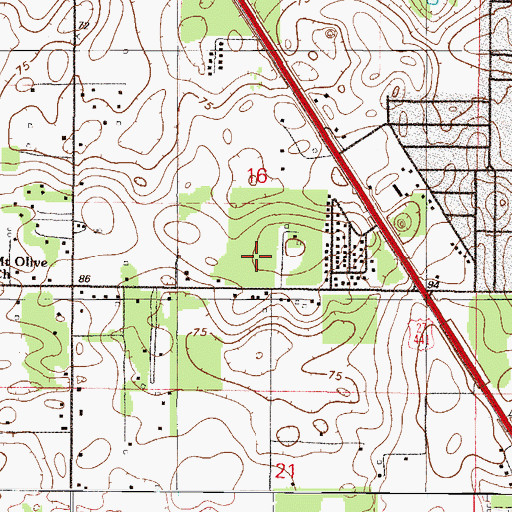 Topographic Map of Harbour View Elementary School, FL