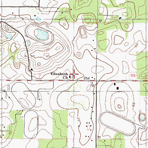 Topographic Map of Iglesia Menajeros Del Rey A/G, FL