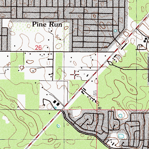 Topographic Map of Sumter Electric Cooperative Substation, FL