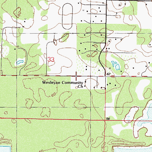 Topographic Map of Progress Energy Electric Substation, FL