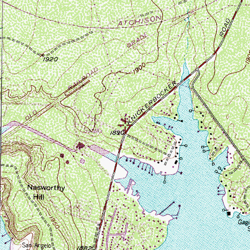 Topographic Map of Glen Meadows Baptist Church, TX