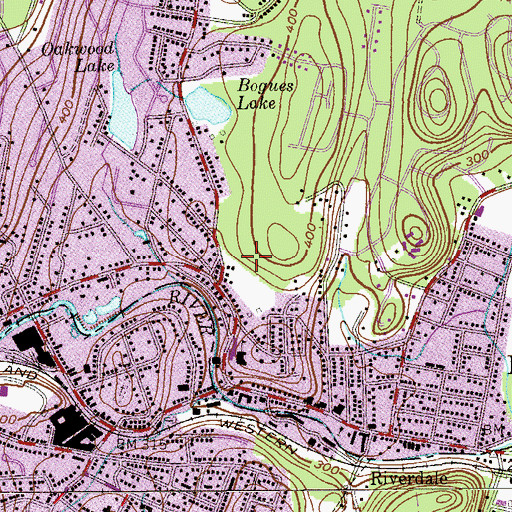 Topographic Map of Friendship Park, NJ