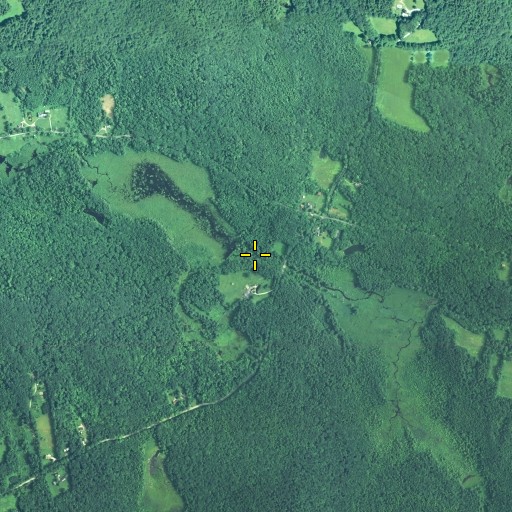 Aerial/Satellite Image of Beckley Pond Brook, CT