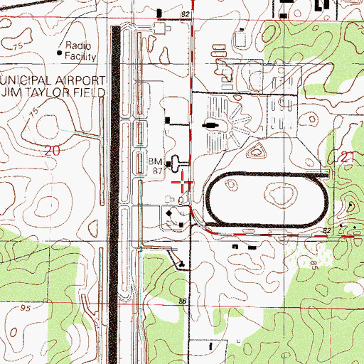 Topographic Map of Marion County Sheriff's Office - Aviation Unit, FL