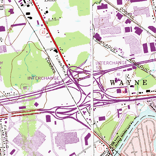 Topographic Map of Interchange53, NJ