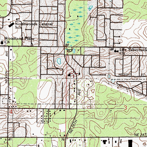 Topographic Map of Abundant Harvest Ministries, FL