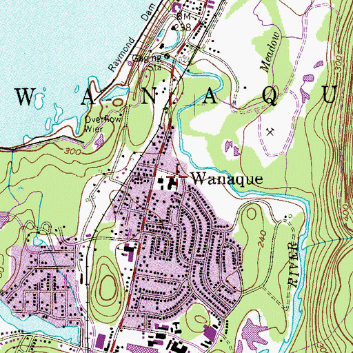 Topographic Map of Saint Francis of Assisi Church, NJ