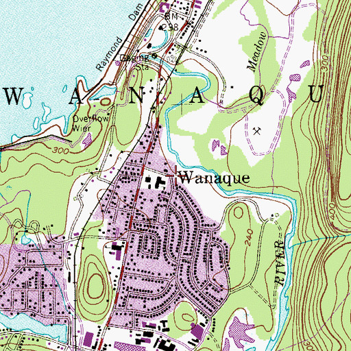 Topographic Map of Saint Francis of Assisi School, NJ