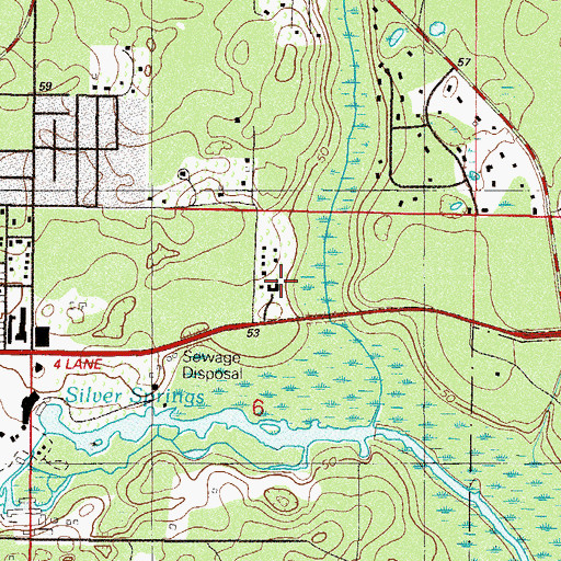 Topographic Map of Christian Church Conference Center, FL