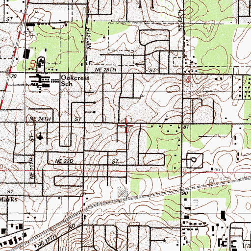 Topographic Map of Kingdom Hall of Jehovah's Witnesses, FL