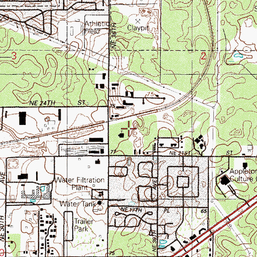 Topographic Map of Living Hope Community Church, FL