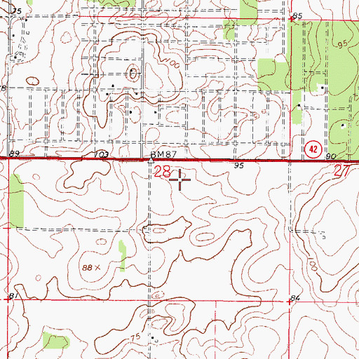Topographic Map of Marion County Fire Rescue Station 10 The Villages, FL