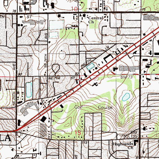 Topographic Map of Montessori School, FL