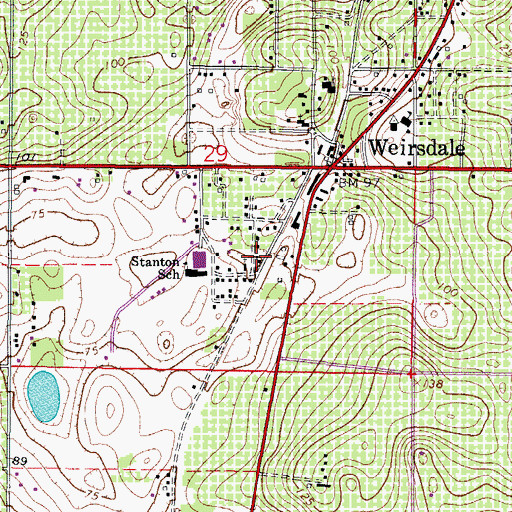 Topographic Map of Garden of Prayer-Church of the Living God, FL