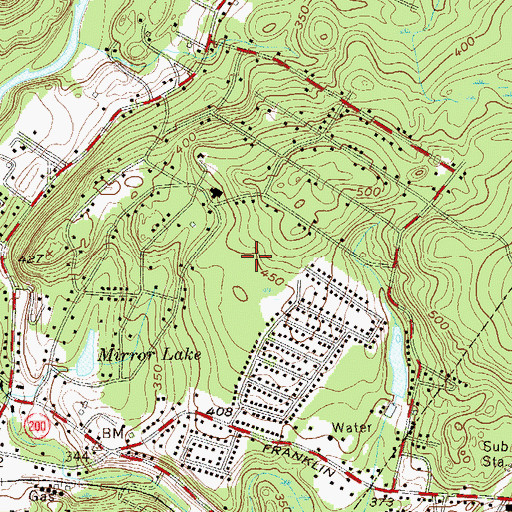 Topographic Map of Heights Elementary School, NJ