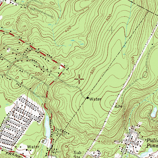 Topographic Map of Manito Elementary School, NJ