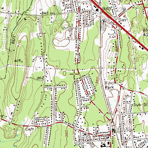 Topographic Map of Eric S Smith Middle School, NJ