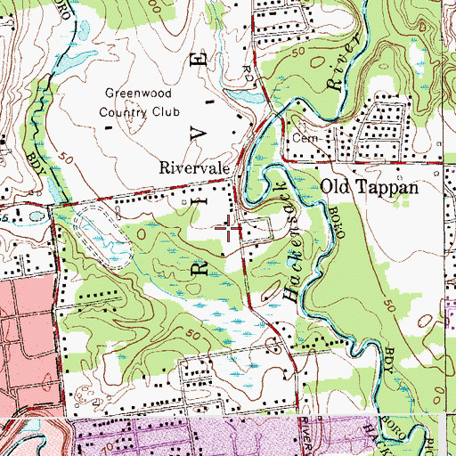Topographic Map of Holdrum Middle School, NJ