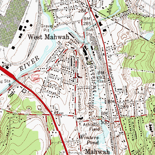Topographic Map of Holy Spirit Byzantine Catholic Church, NJ