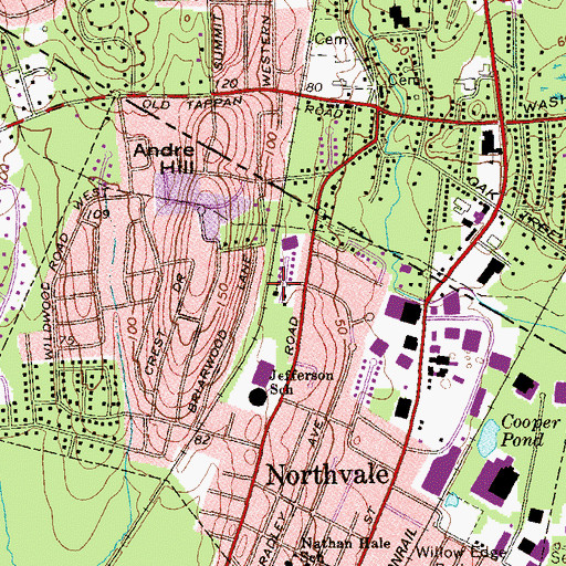 Topographic Map of Community Gospel Church, NJ