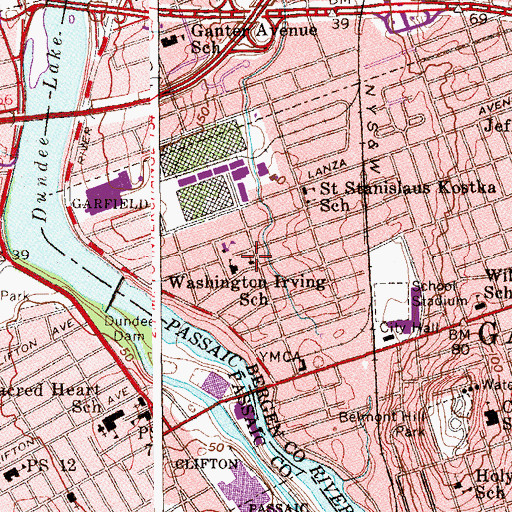 Topographic Map of Our Lady of Sorrows Church, NJ