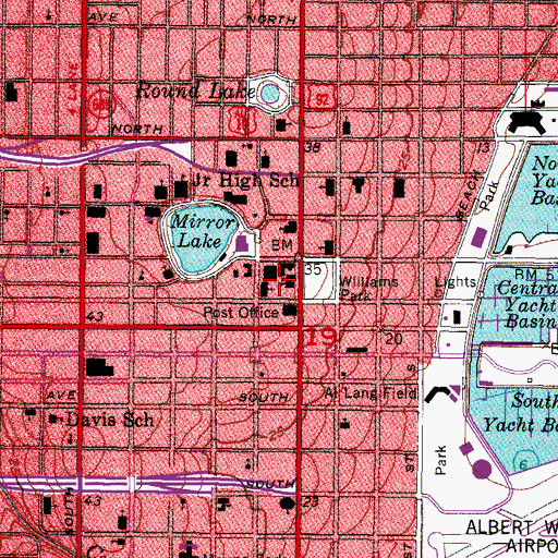 Topographic Map of Christ United Methodist Church, FL