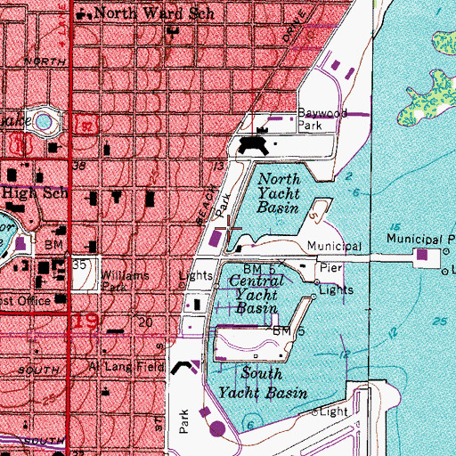 Topographic Map of Museum of Fine Arts, FL