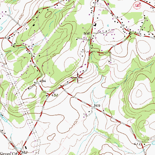 Topographic Map of Londonderry Township Municipal Building, PA