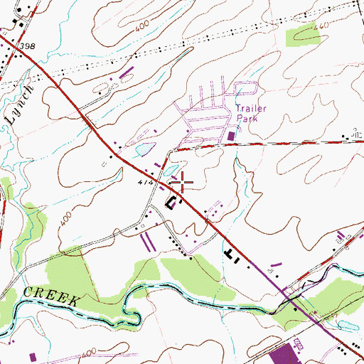 Topographic Map of Church of Christ, PA