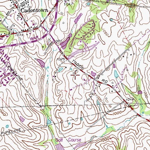 Topographic Map of Baptist Church of Andover, KY