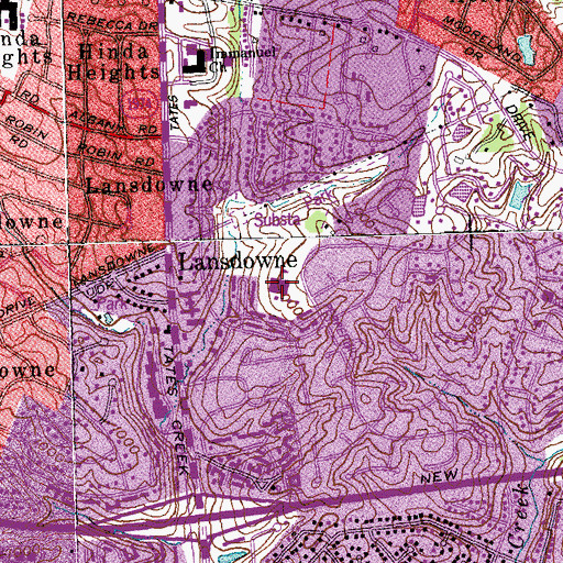 Topographic Map of Julius Marks Elementary School, KY