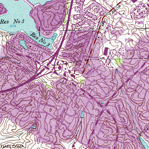 Topographic Map of Saint Luke United Methodist Church, KY