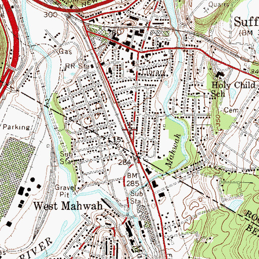 Topographic Map of Interchange 66, NJ